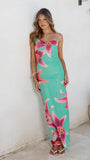 Nina Maxi Dress Green Paradise