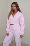 Shes Effortless Cropped Hoodie Posy