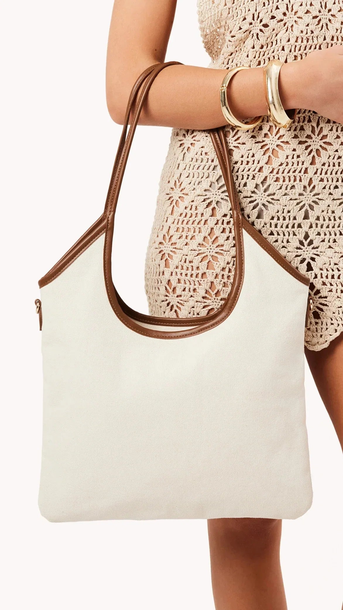 Isobel Shoulder Bag Natural Linen