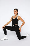 Form Leggings Black White