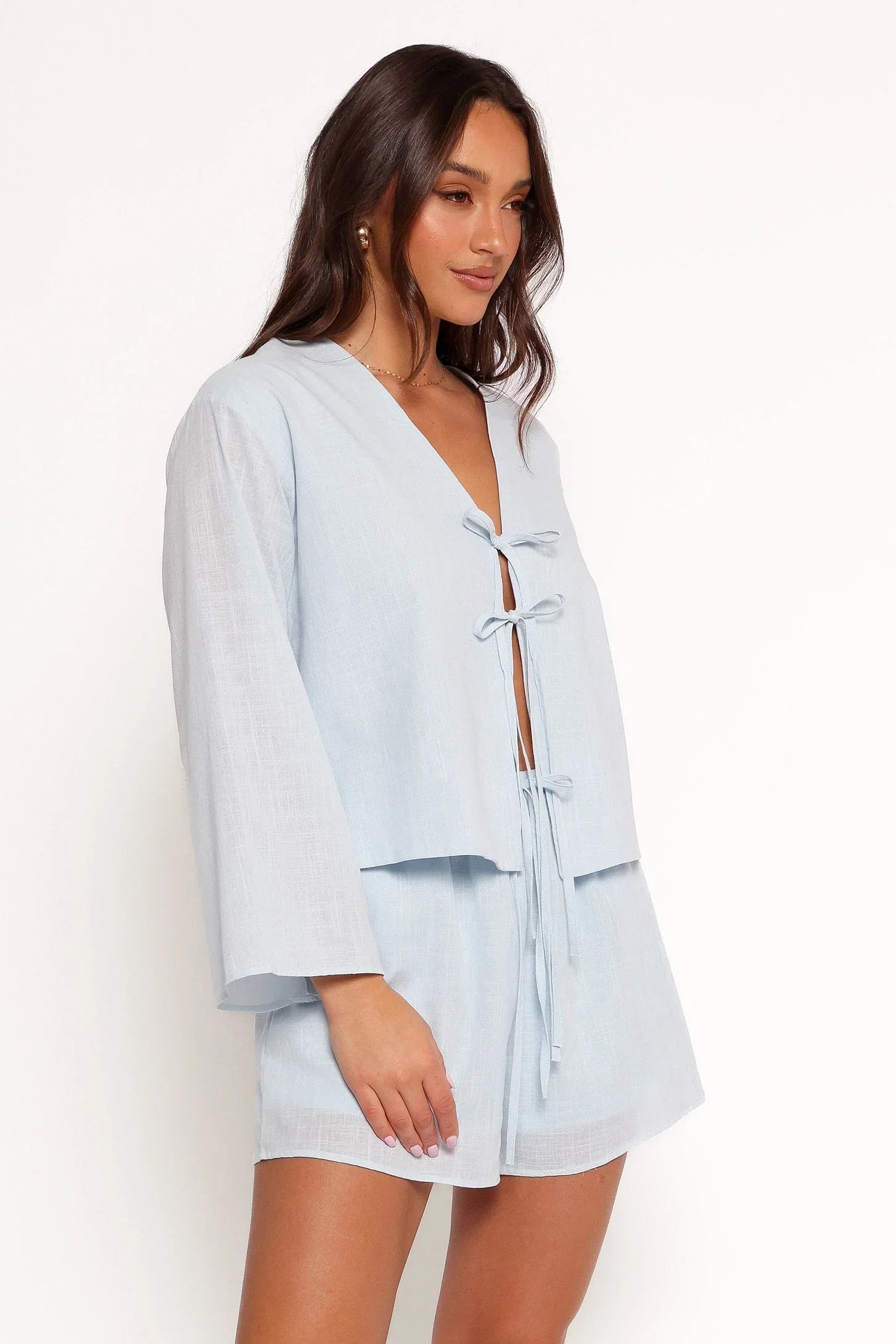 Flynn Short Set Pale Blue