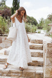 Laurita Maxi Dress White Floral