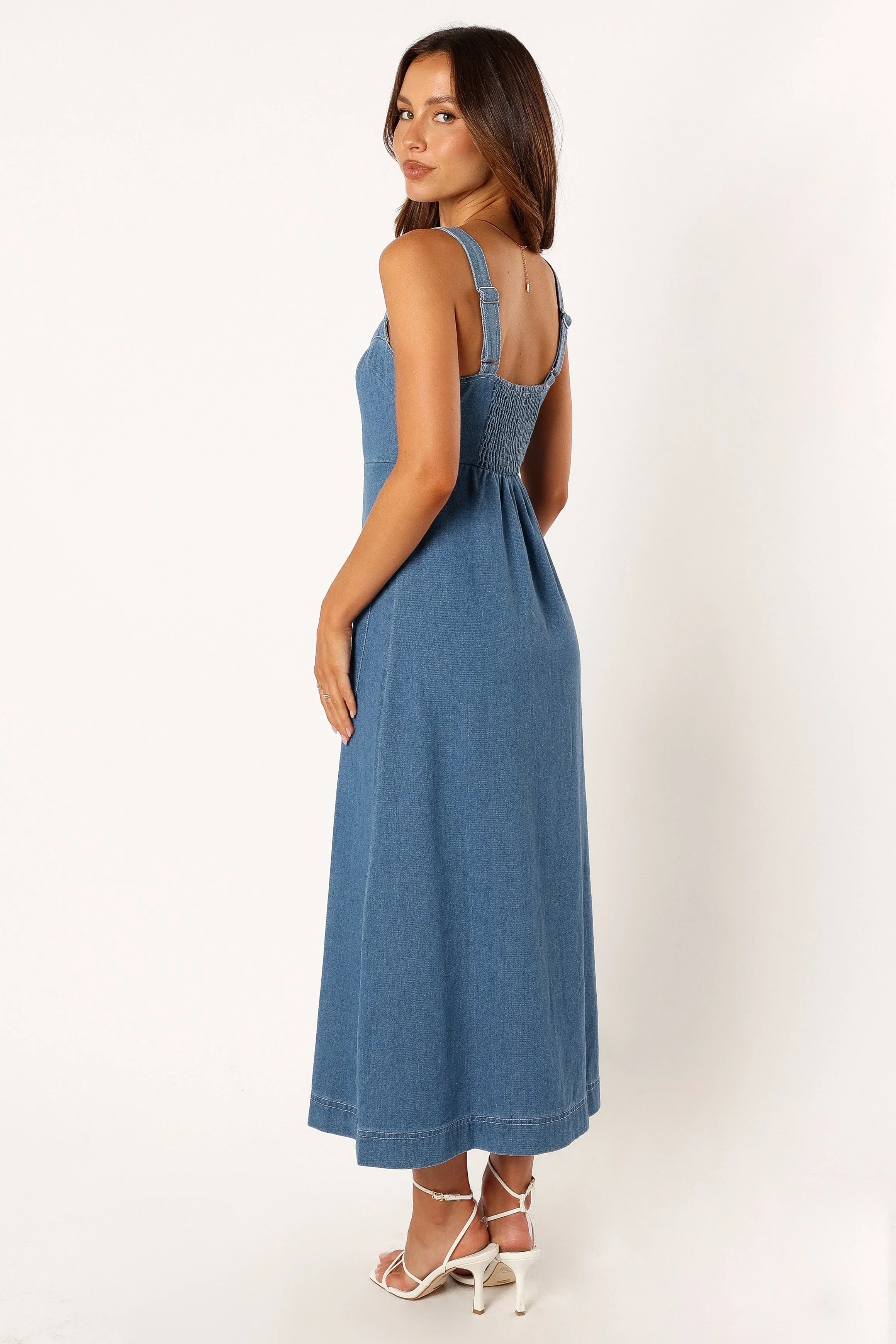 Bettie Midi Dress Denim