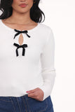 Elba Knit Top White