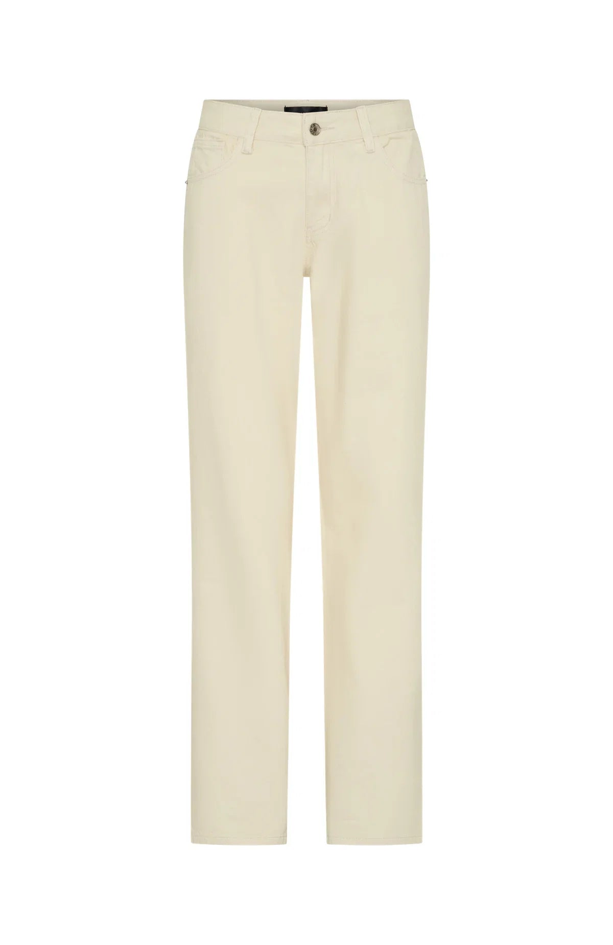 Zara Low Rise Straight Leg Jeans Cream