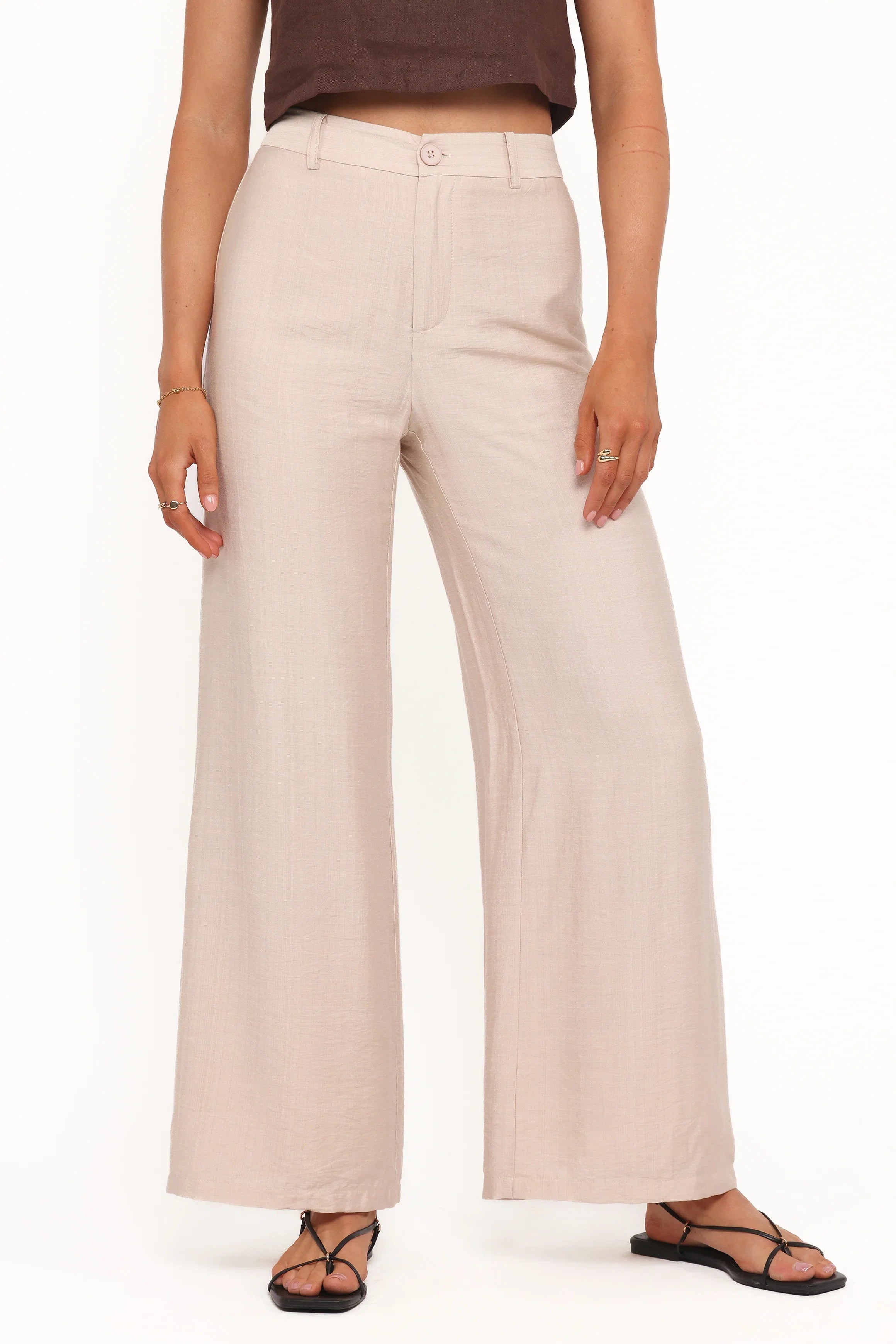 Lauren Wide Leg Pant Beige