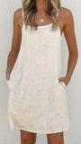 Libra Mini Dress Natural White