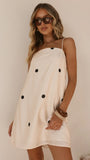 Nalu Mini Dress Cream Polka