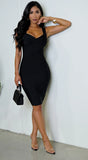 Willow Bandage Midi Dress Black