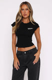 In My Shadow Baby Tee Black