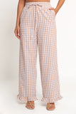 Marina Pant Beige Gingham