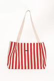 Ruby Beach Bag Red Stripe