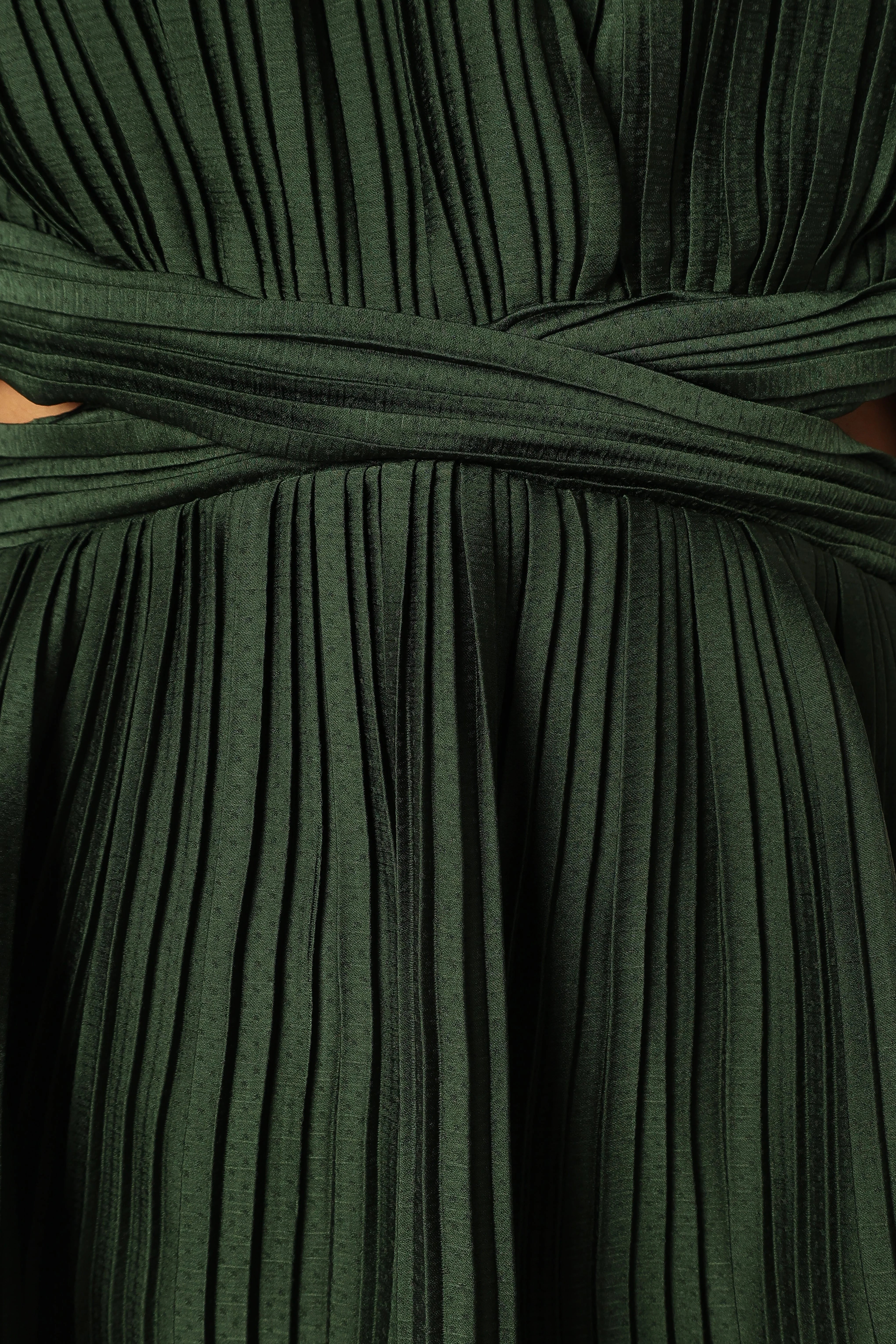 Pippa Long Sleeve Midi Dress Emerald