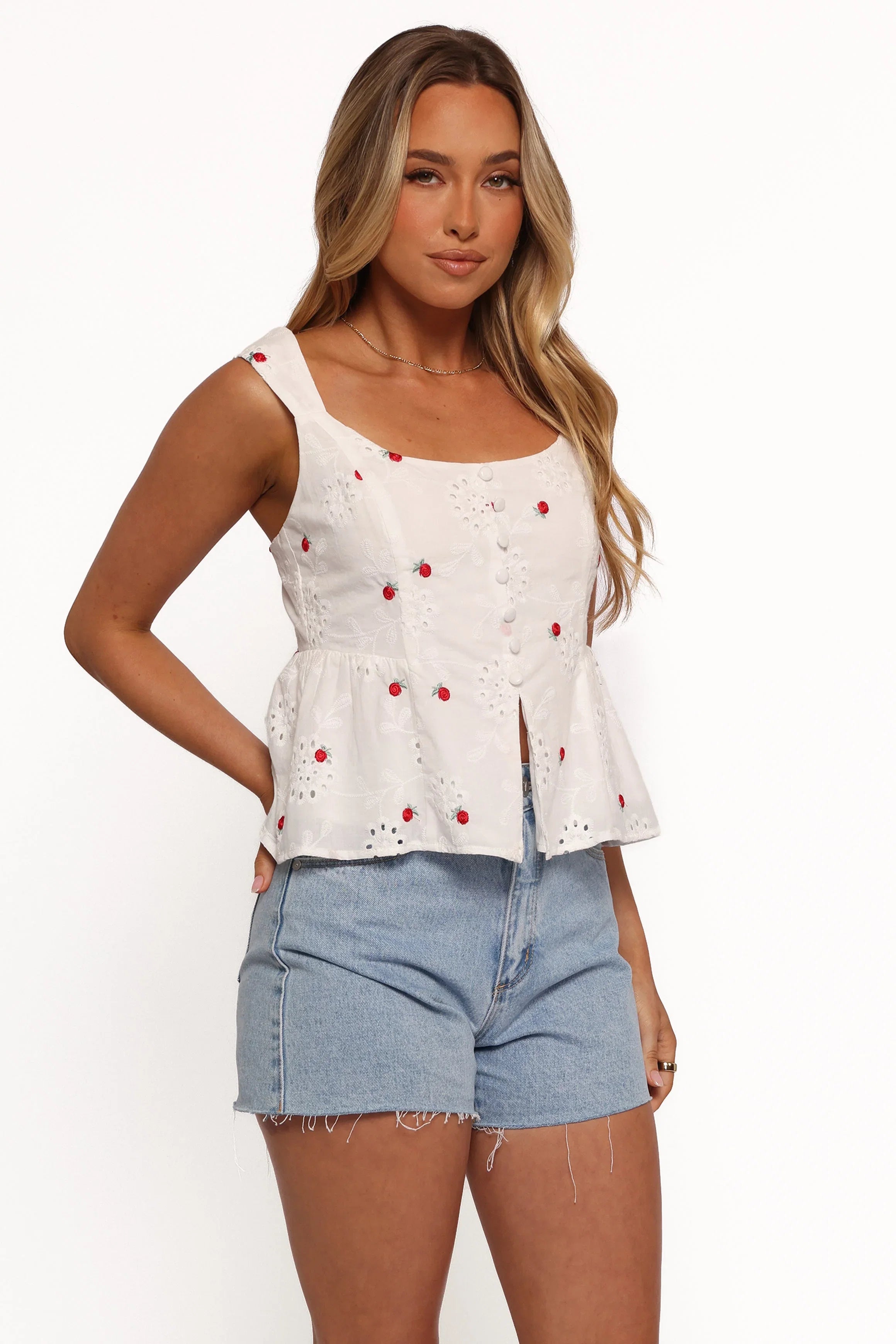 Estelle Top White