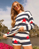 Lone Star Relaxed Striped And Stars Shorts