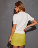 Brissa Short Sleeve Sweater Tee