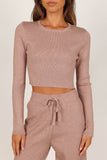 Ayers Long Sleeve Set Mocha
