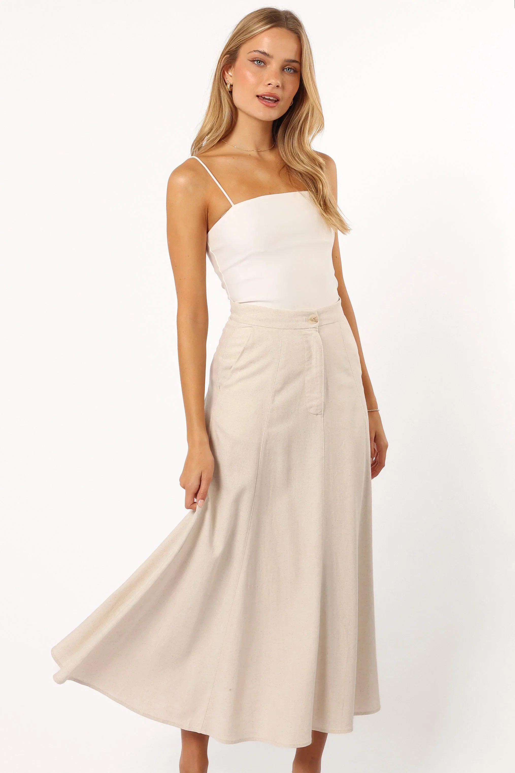 Odetta Maxi Skirt Oatmeal
