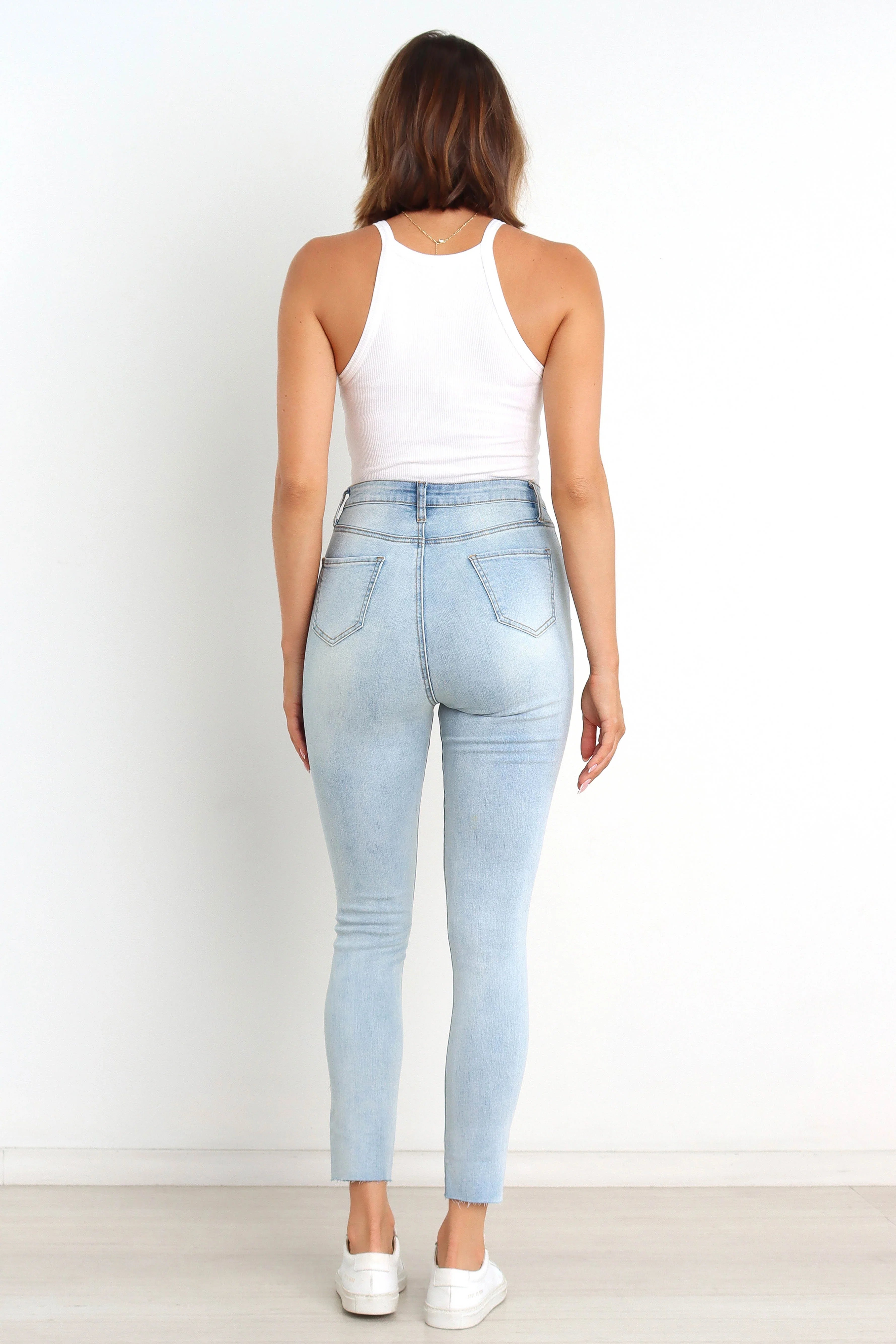 Hadie Jeans Light Blue Wash