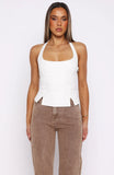 Im Next Halter Top Off White