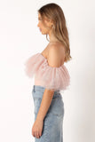 Dae Off Shoulder Bodysuit Blush