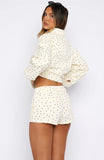 Treasure Me Bomber Jacket Cream Black Polka Dot