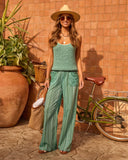 Seabreeze Dune Striped Wide Leg Pants