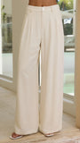 Leela One Shoulder Top and Pants Set Beige