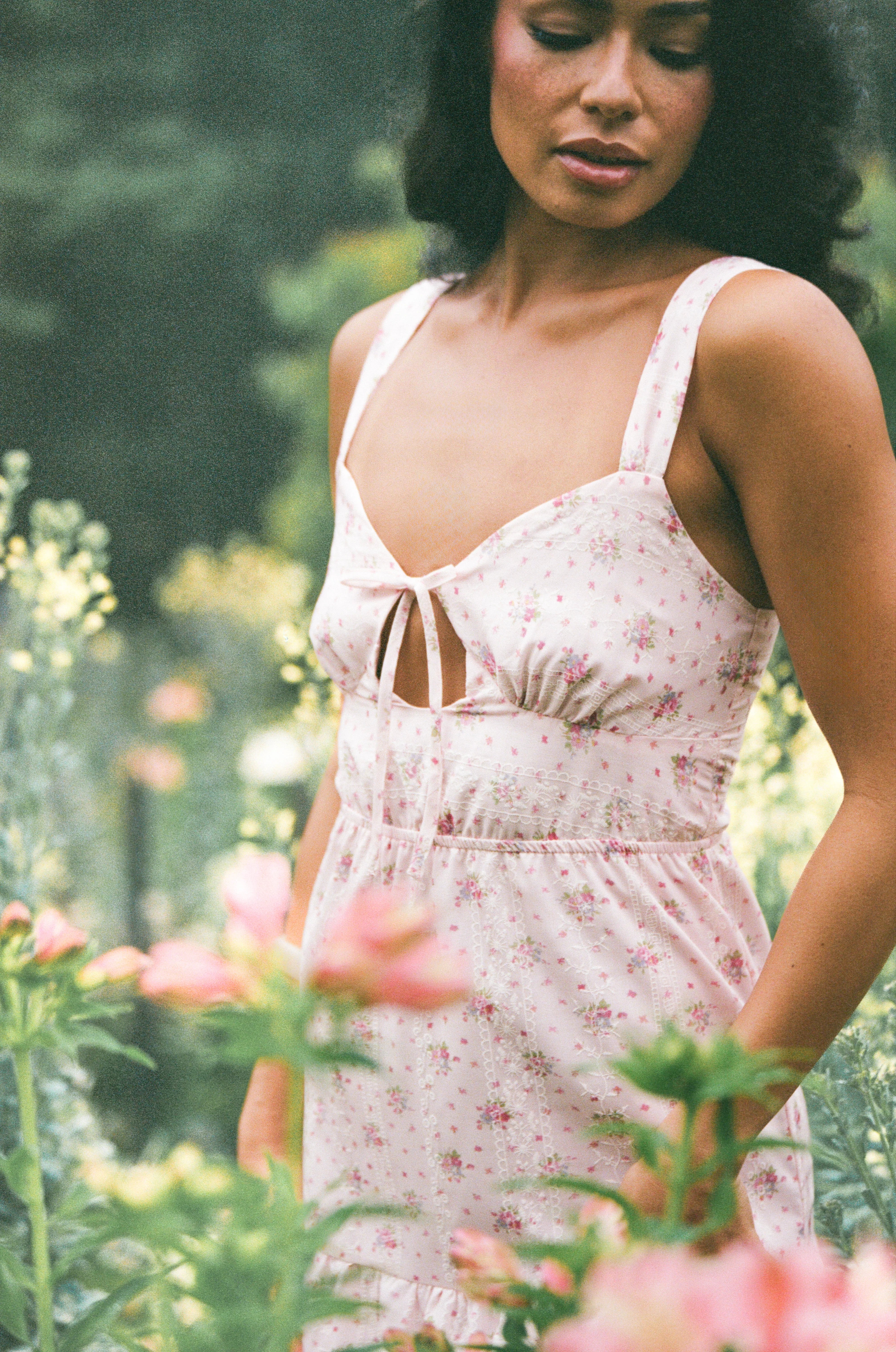 Kendra Maxi Dress Pink Floral