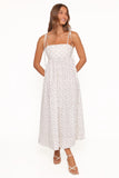 Ashtyn Maxi Dress Purple Ditsy Floral