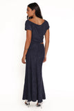 Aria Maxi Skirt Set Denim Blue
