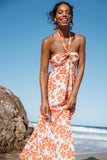Cottrell Maxi Dress Red Floral