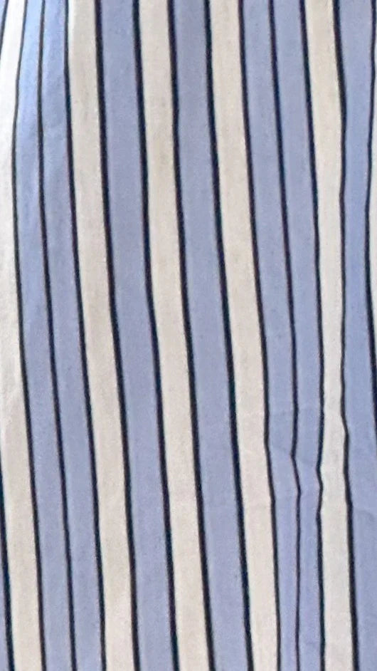 Arli Button Up Shirt Blue White Stripe