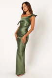 Selma Off Shoulder Maxi Dress Olive