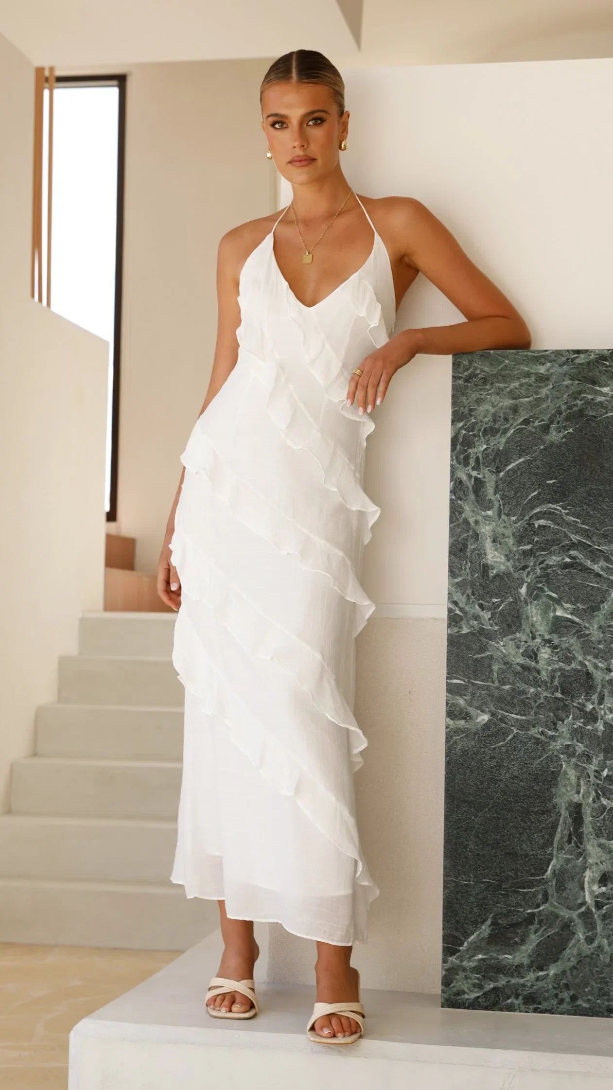 Sophia Maxi Dress White