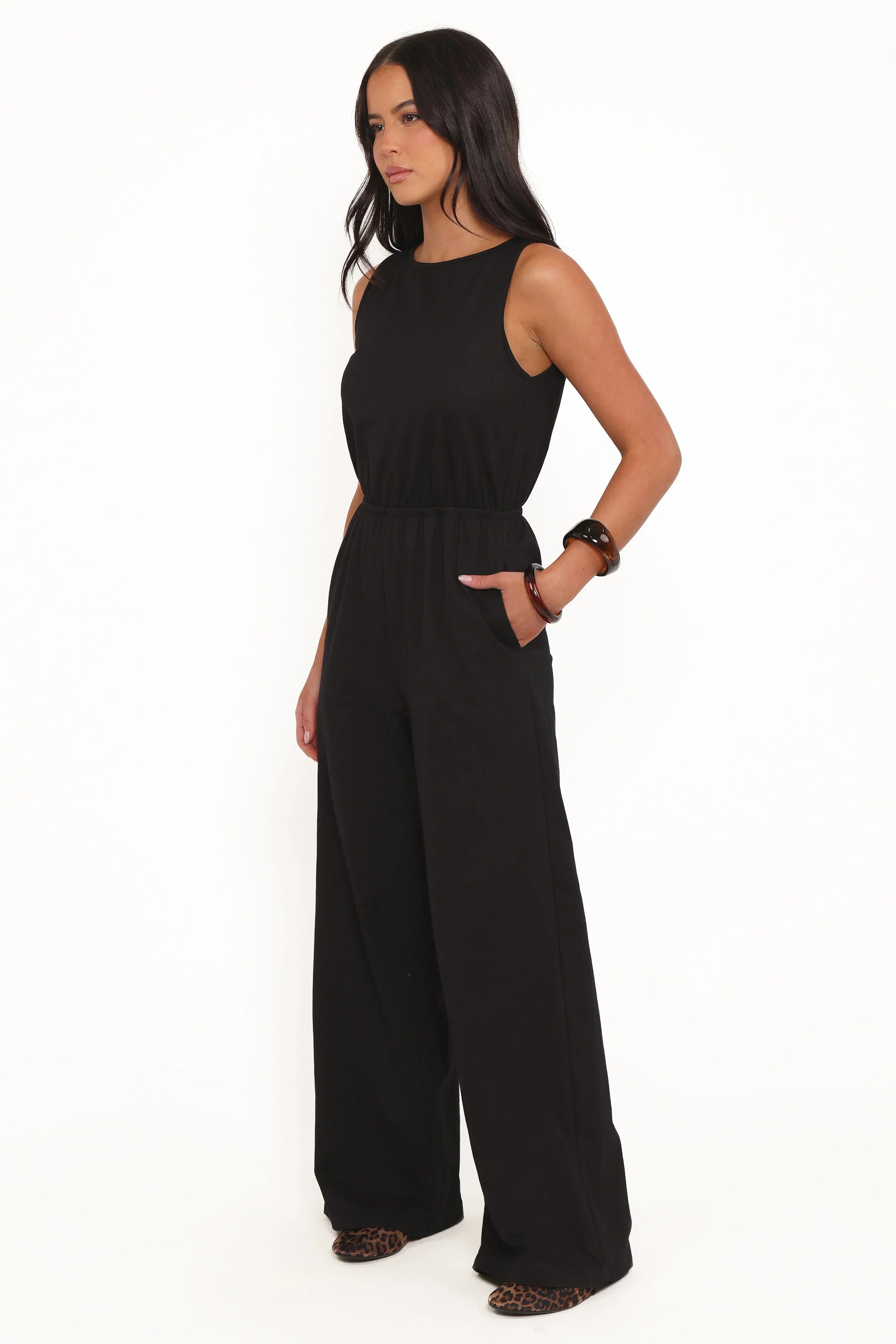 Sansa Stretch Jumpsuit Black