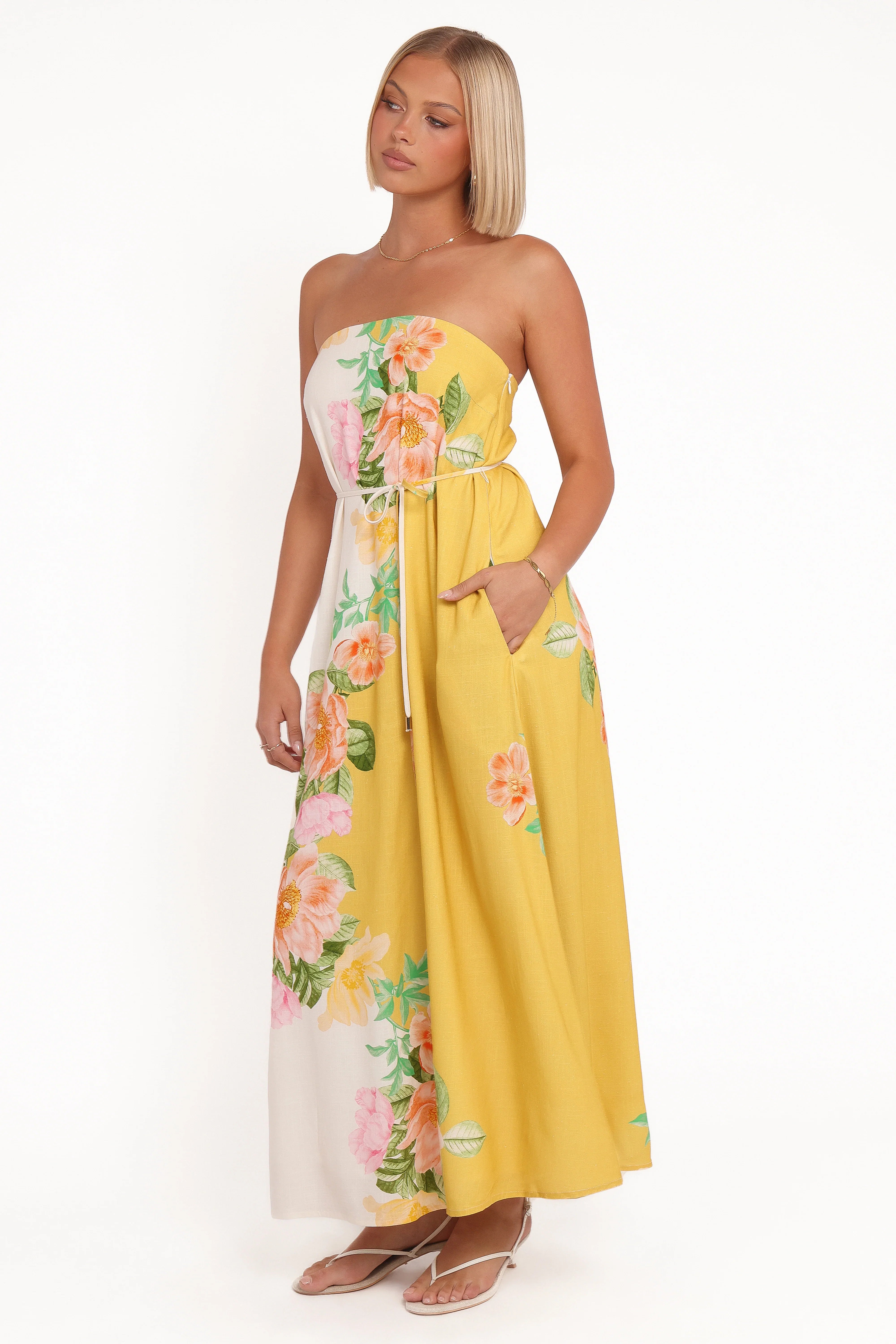 Marlia Maxi Dress Yellow Poppy