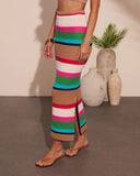 Yessenia Striped Crochet Midi Skirt