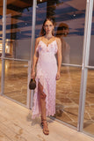 Jamielee Lace Maxi Dress Pink