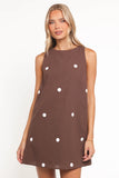 Chantelle Mini Dress Chocolate Polka Dot