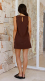 Madison Mini Dress Brown