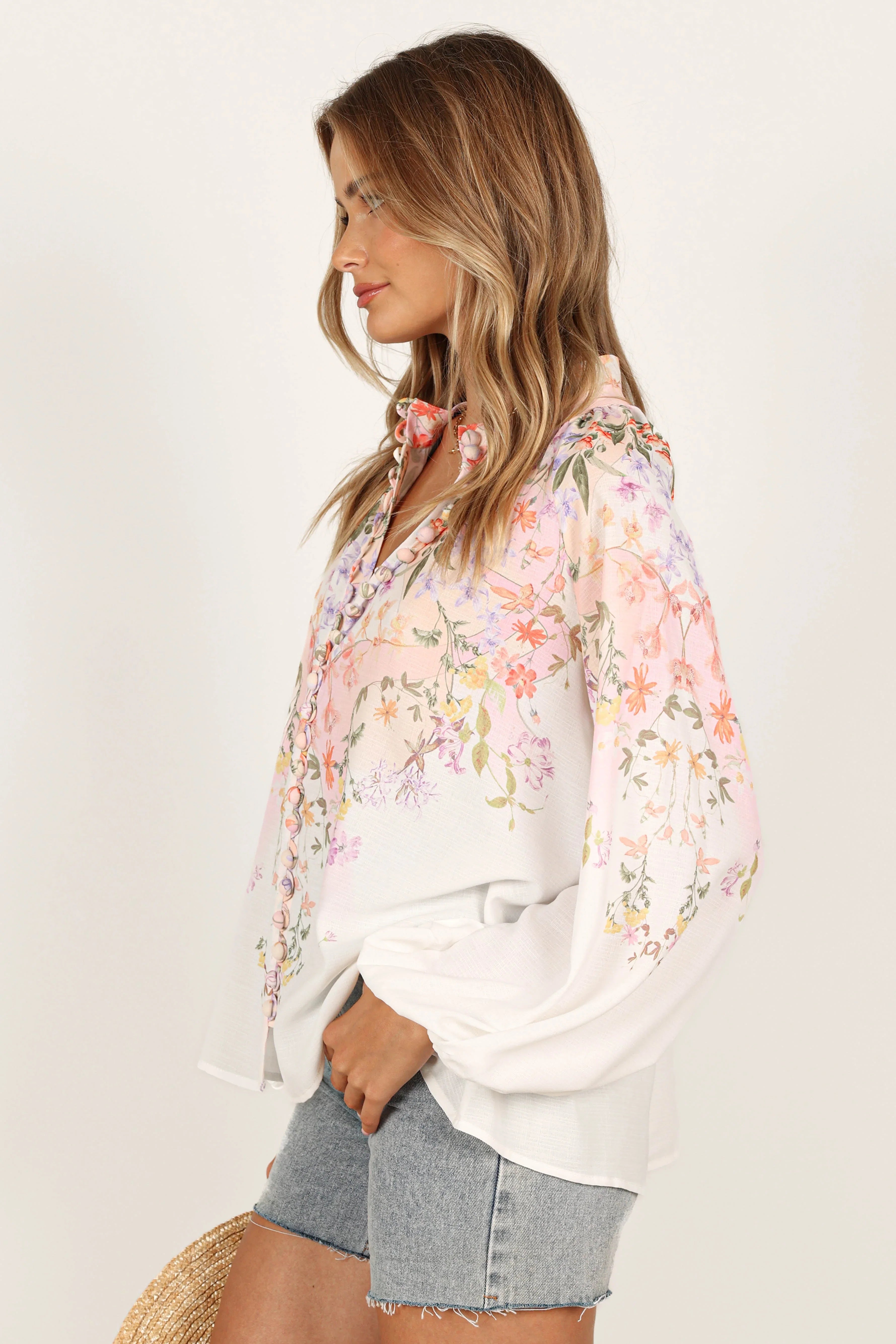 Tiarna Shirt White Floral