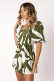 Matilda Romper Olive Palm