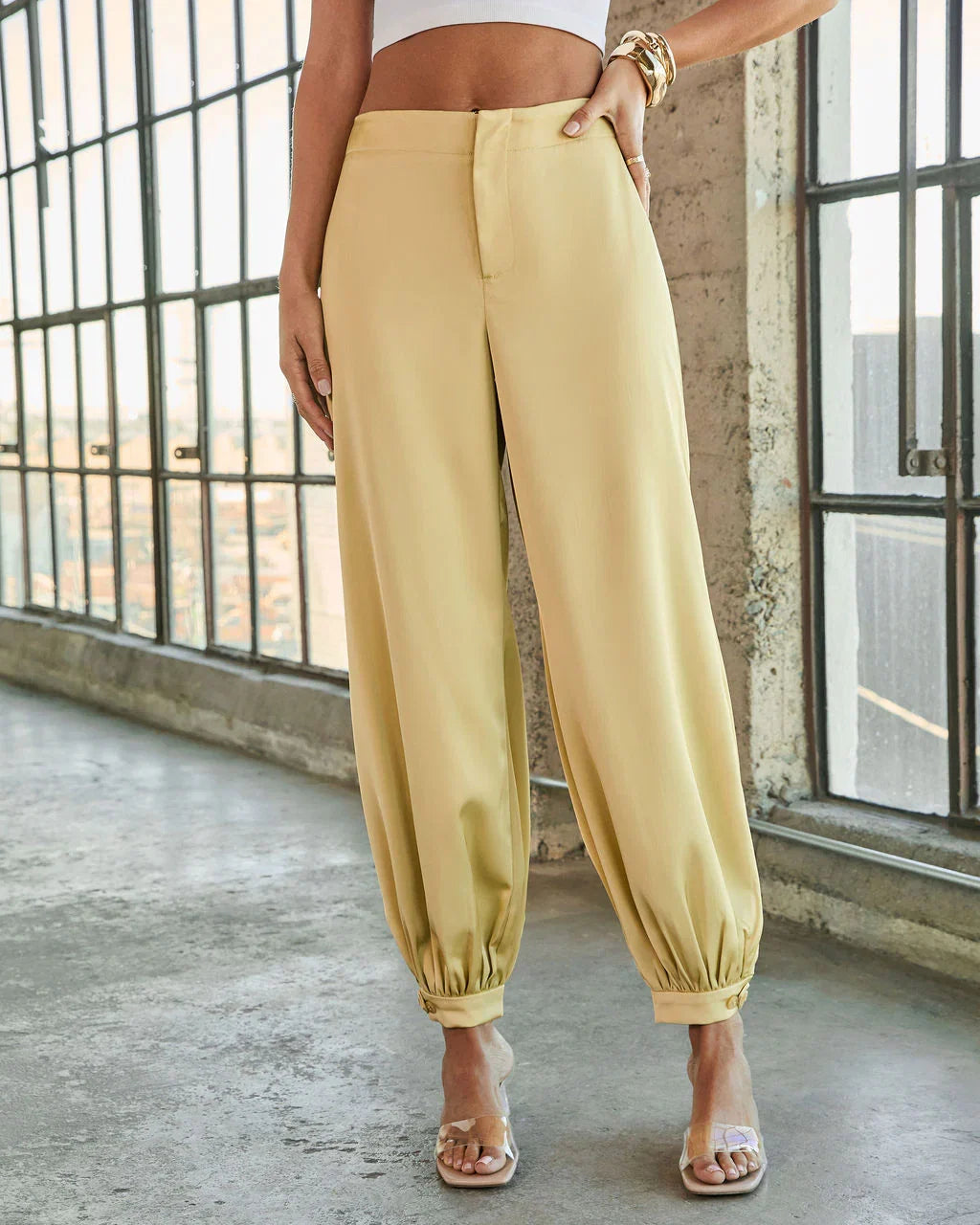 Forward Feeling Satin Joggers