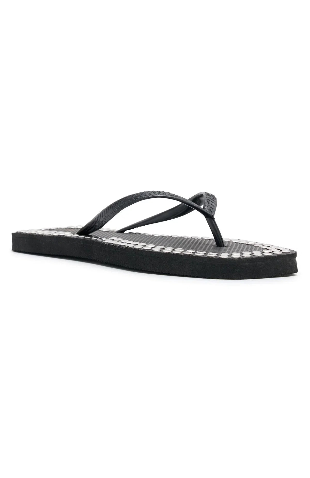 Eyre Studded Thong Sandals Black