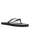 Eyre Studded Thong Sandals Black