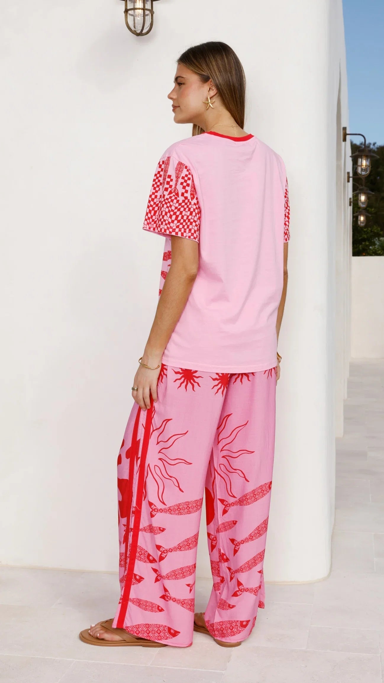 Florrie Tee Pink Red Tide