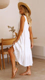 Liza Midi Dress White