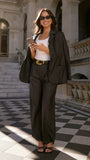Hadrian Blazer Charcoal Pinstripe