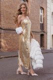 Karley Sequin Maxi Dress Gold